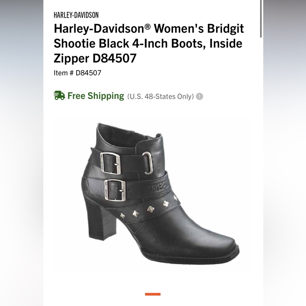 Women’s 8.5 Heeled Harley Davidson Bridgit Boot
